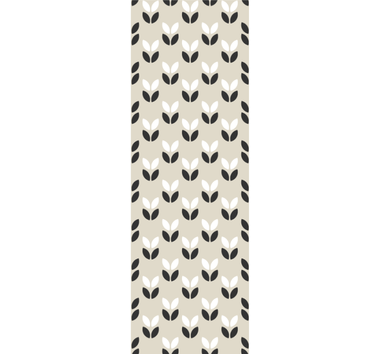 墙纸 几何 对称叶纹 - TenStickers