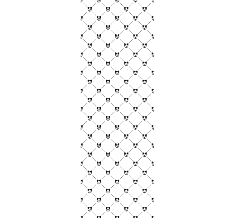 墙纸 猫 猫的轮廓图案 - TenStickers