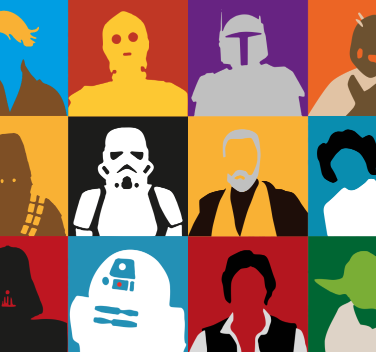 墙纸 艺术 标志性剪影 - TenStickers