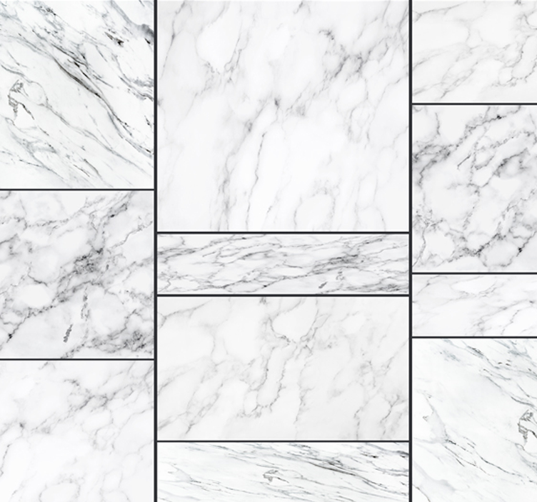 客厅墙纸 大理石内饰细节 - TenStickers