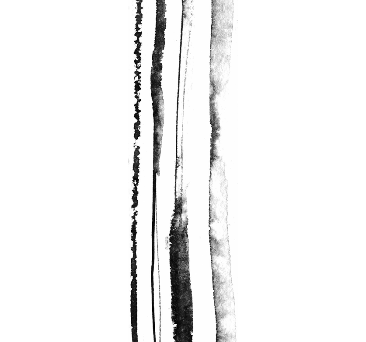 墙纸  竖条纹壁纸  有机黑白图案 - TenStickers