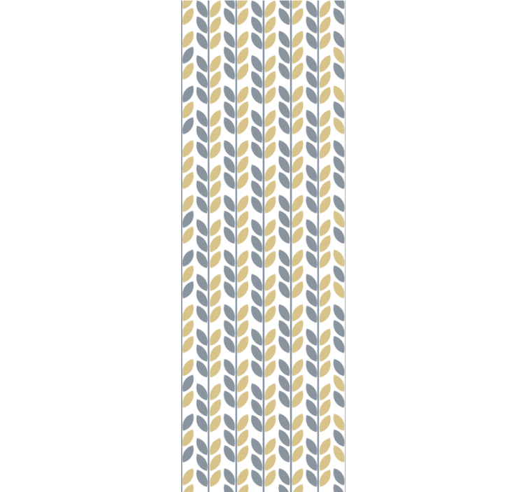 墙纸 树叶 竖直时尚图案 - TenStickers