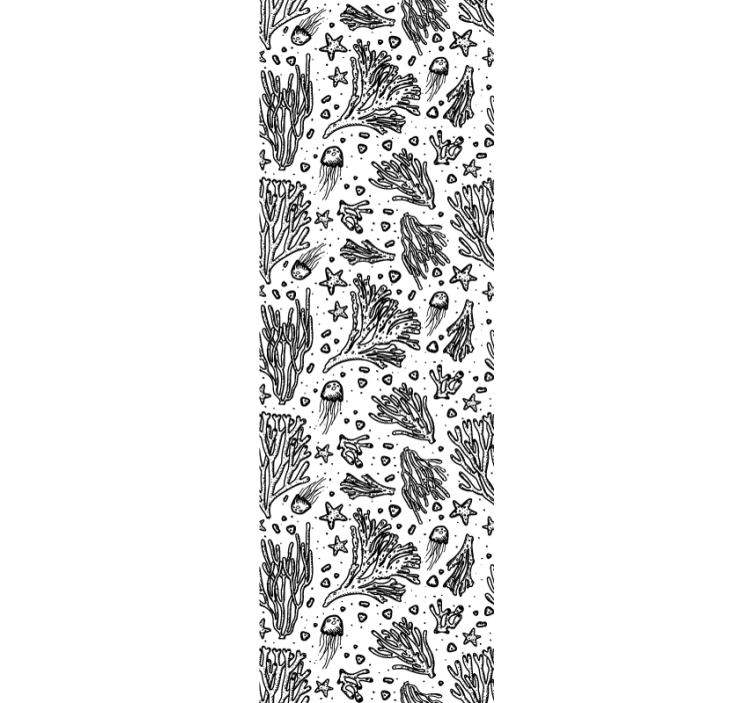 墙纸 树叶 珊瑚礁图案 - TenStickers