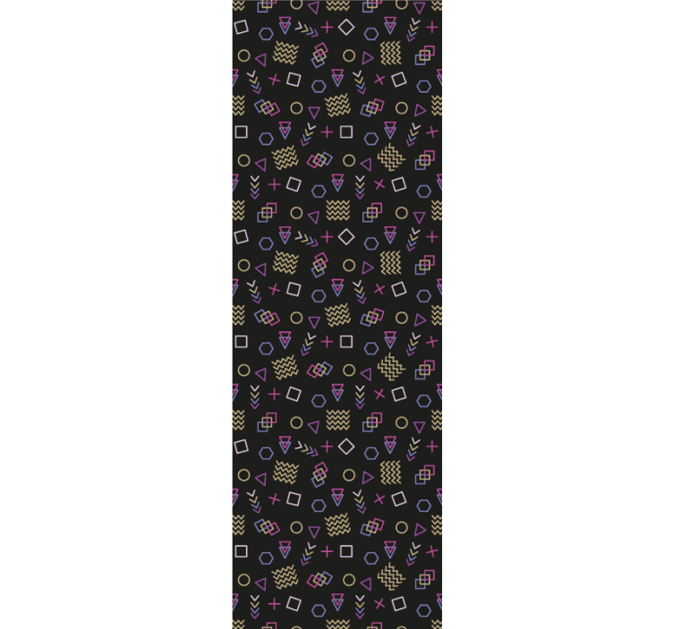 墙纸 几何 复古图案的愉悦 - TenStickers