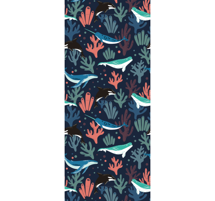 墙纸 鱼 水下场景 - TenStickers