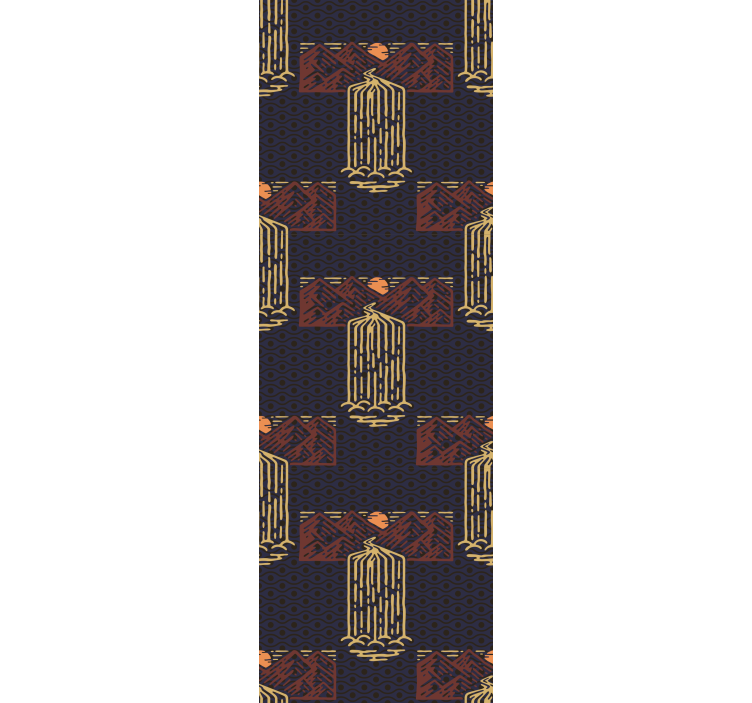 复古墙纸带来复古瀑布风景 - TenStickers