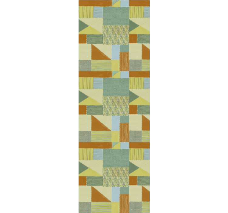 墙纸 几何 抽象图案块 - TenStickers