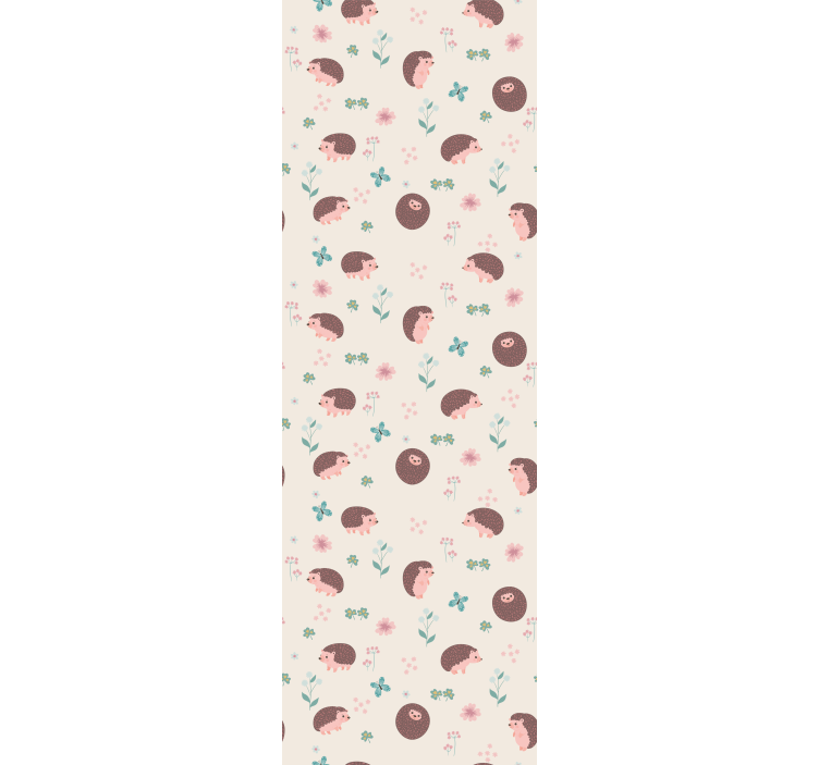 墙纸 动物壁纸 可爱刺猬图案 - TenStickers