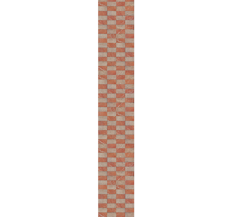 墙纸厨房几何米色瓷砖 - TenStickers