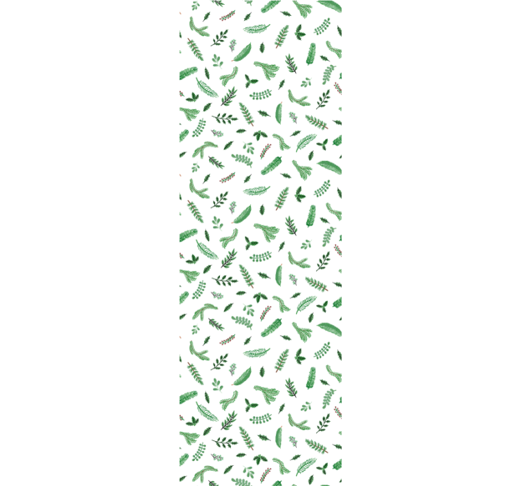 墙纸 圣诞 节日叶子图案 - TenStickers