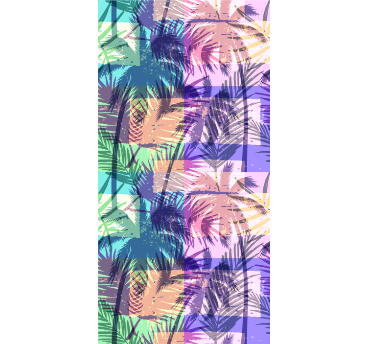 墙纸 树壁纸 复古棕榈叶 - TenStickers