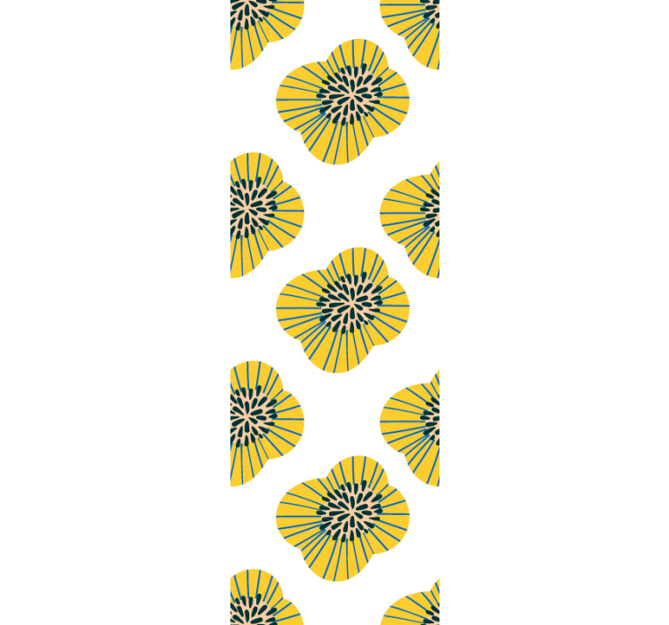 墙纸花卉时尚花卉图案 - TenStickers