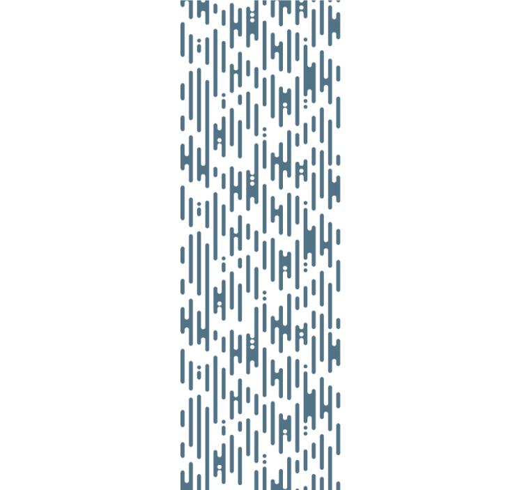 蓝色不规则日本图案壁纸 - TenStickers