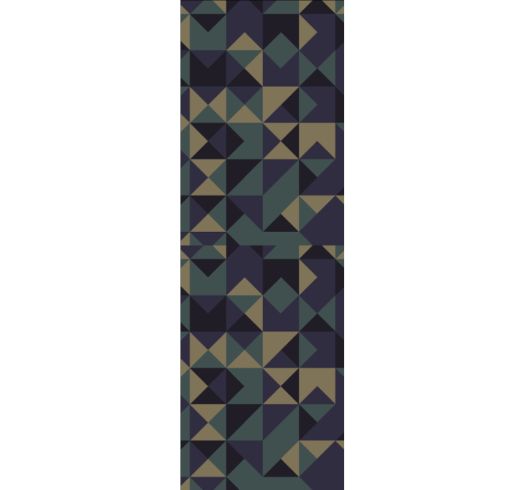 墙纸三角几何抽象排列 - TenStickers