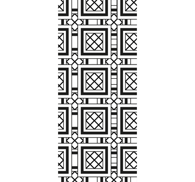 墙纸 瓷砖 黑白经典图案 - TenStickers