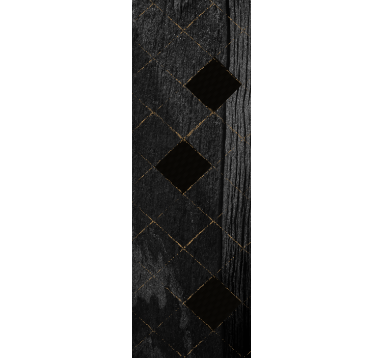 墙纸 瓷砖 黑色优雅图案 - TenStickers