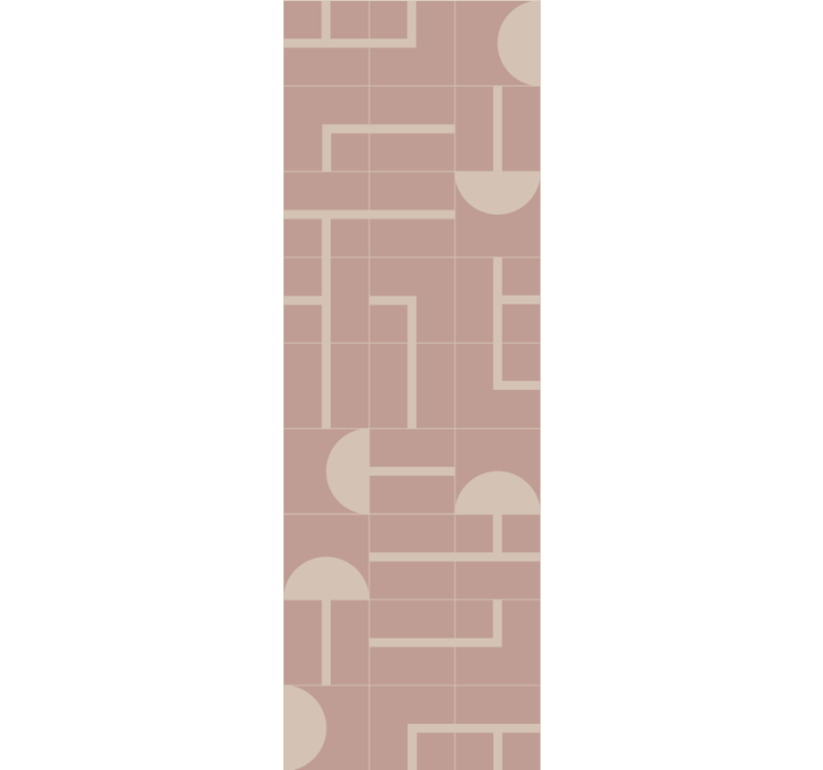 墙纸 几何 米色柔和形状 - TenStickers