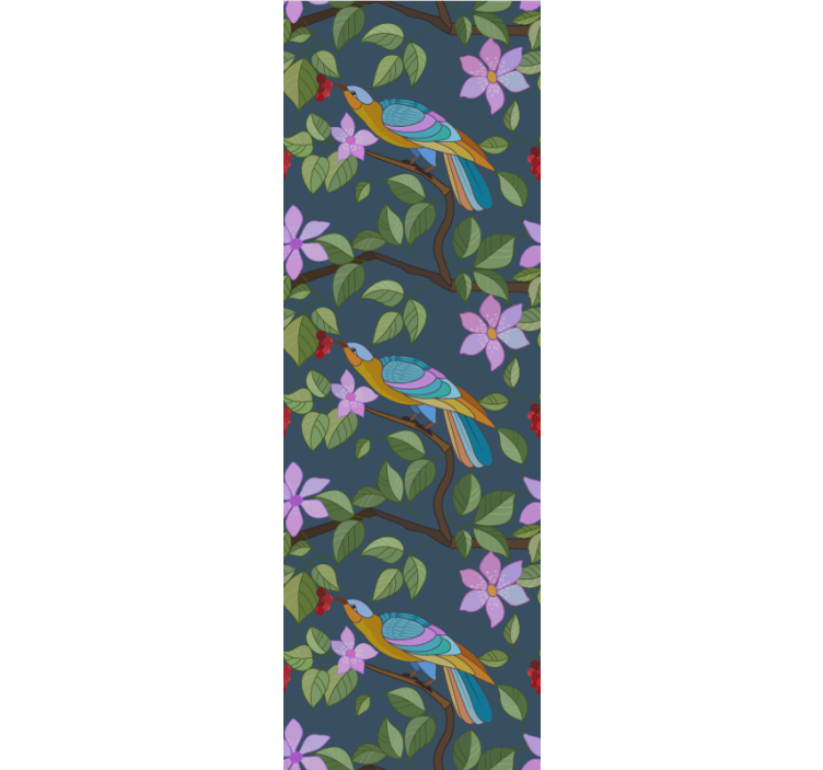 墙纸 鸟类 色彩斑斓的热带设计 - TenStickers