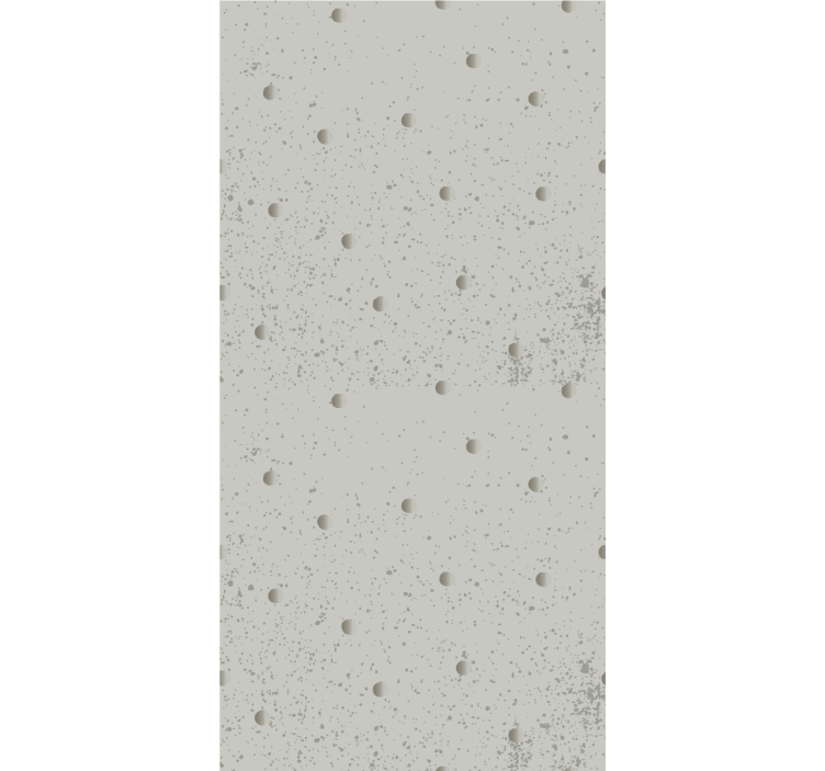 斯堪的纳维亚灰色圆点图案卧室壁纸 - TenStickers