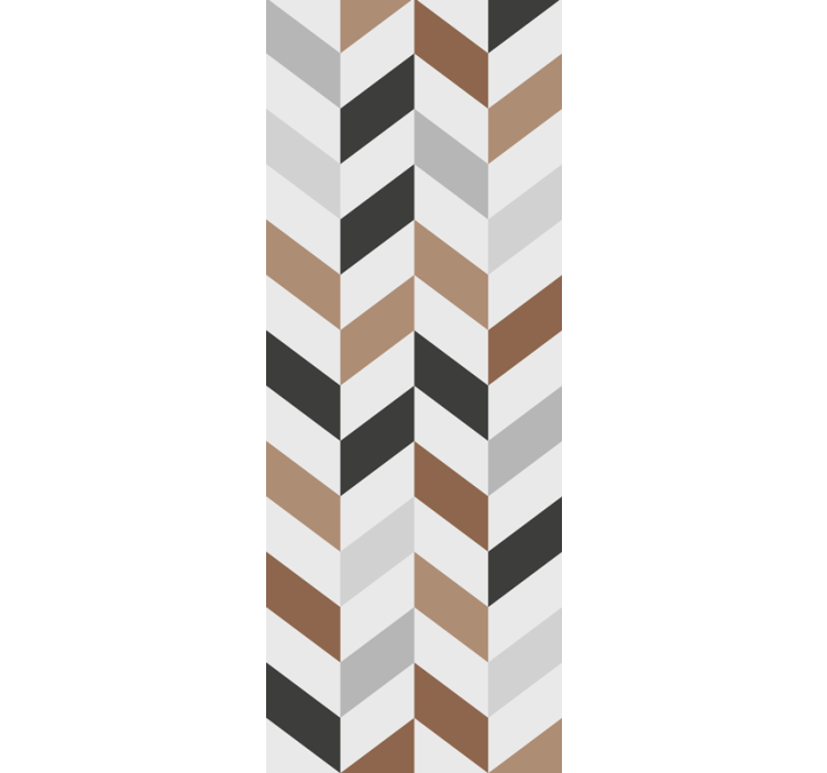 少女卧室墙纸抽象人字形图案 - TenStickers