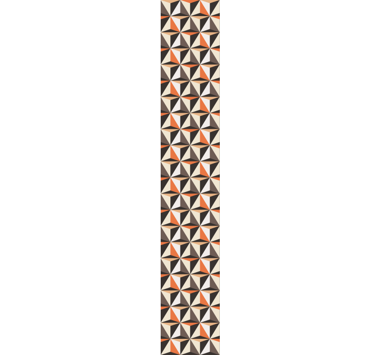 客厅墙纸几何三角形排列 - TenStickers