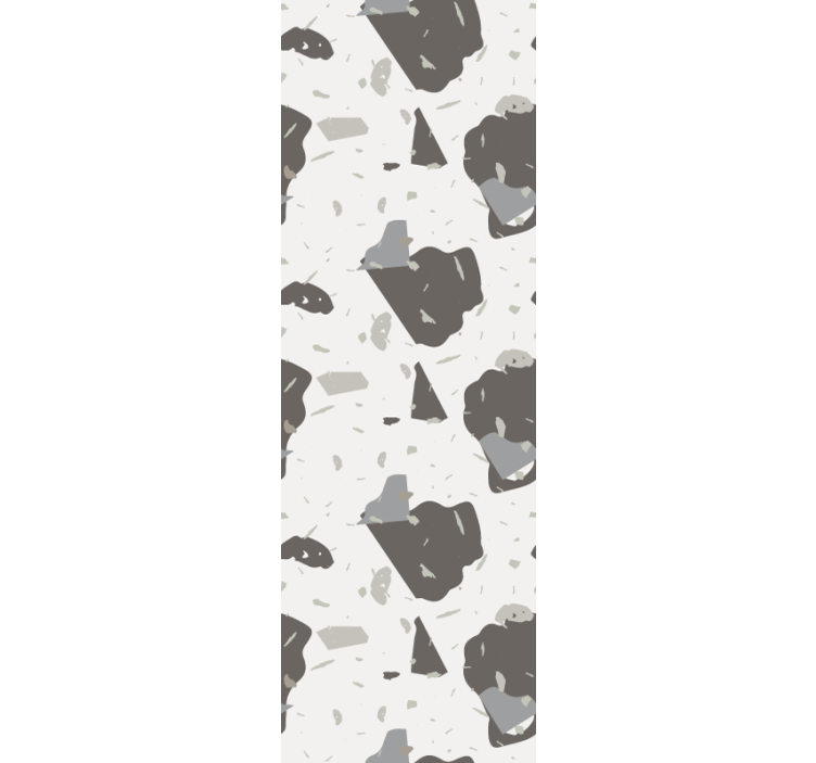 壁纸纹理呈现抽象灰色形状 - TenStickers