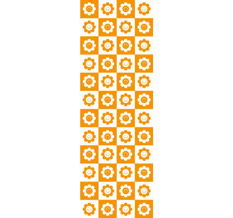 墙纸 花卉观赏 微笑花朵图案 - TenStickers