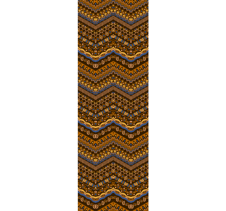 墙纸 艺术 几何波浪图案 - TenStickers