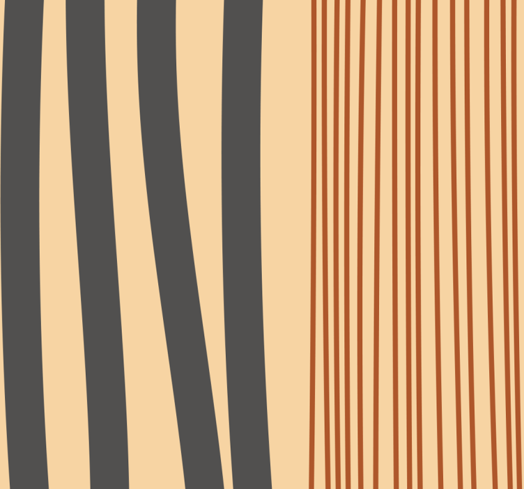 客厅墙纸采用波西米亚条纹设计 - TenStickers