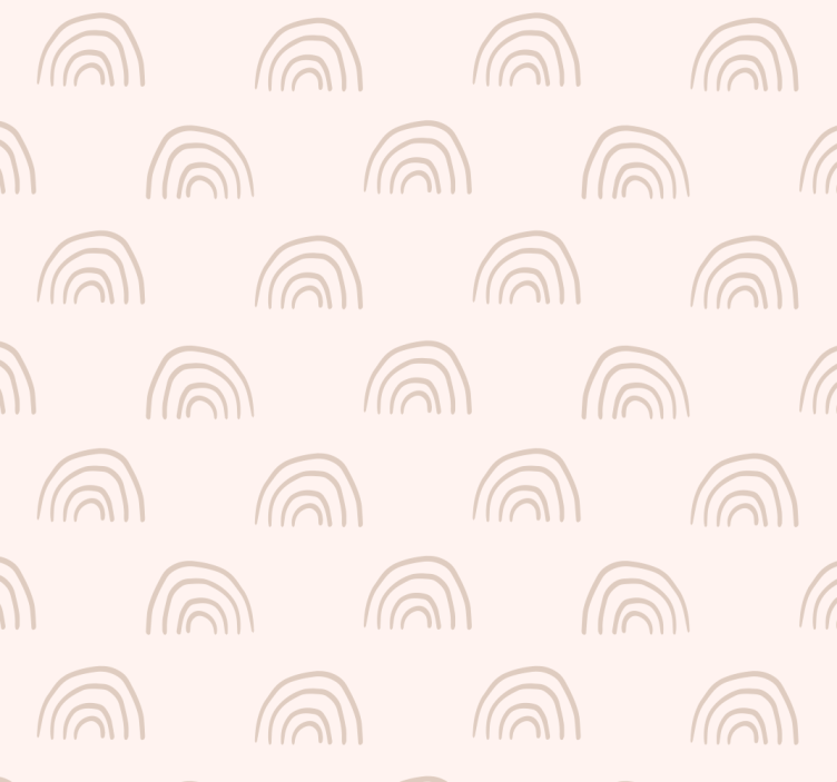 幼儿园墙纸 极简彩虹 - TenStickers