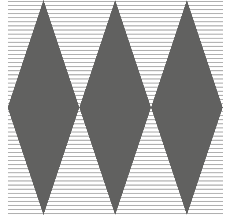 几何墙纸 灰色菱形图案 - TenStickers