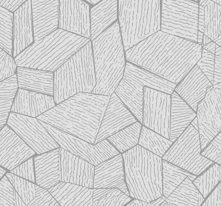 灰色墙纸 非洲织物效果 - TenStickers