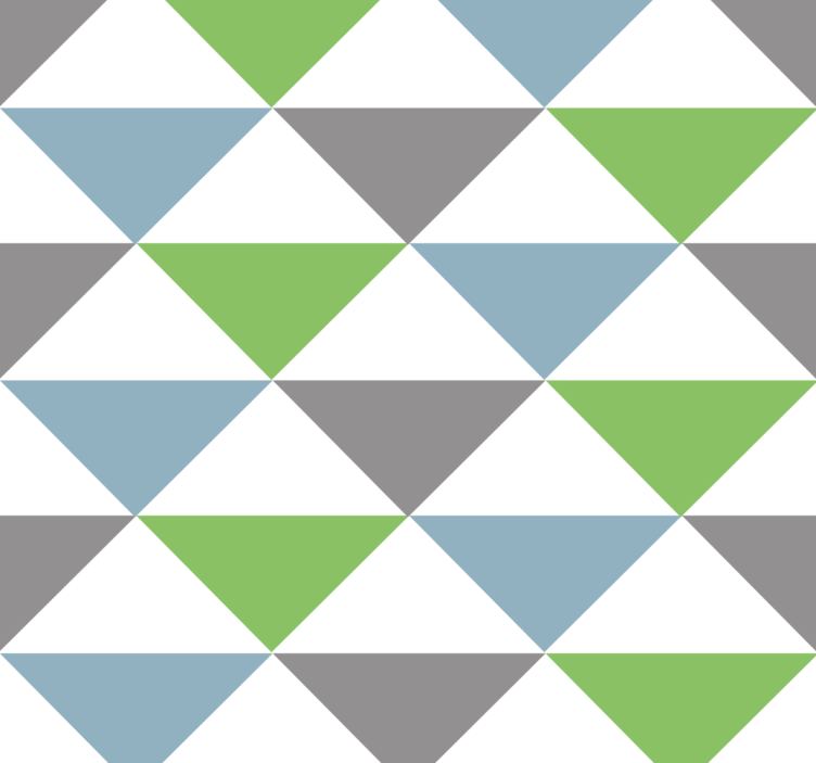 办公室墙纸 彩色粉笔三角形 - TenStickers