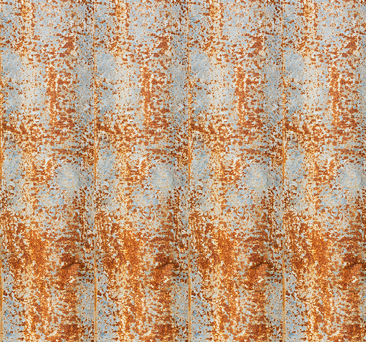 墙纸 砖墙纸 生锈的金属错觉 - TenStickers