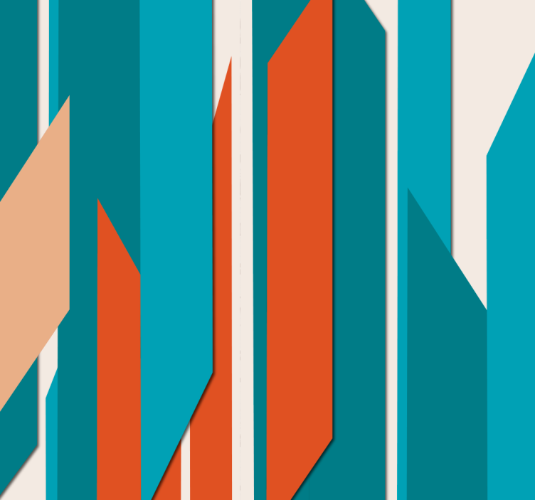 墙纸 几何 几何墙面设计 - TenStickers