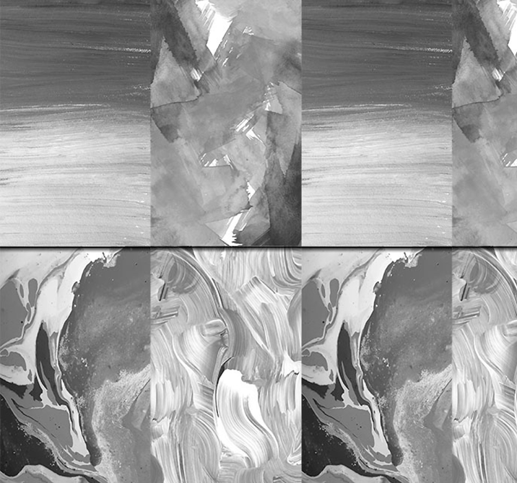 墙纸 抽象 旋涡单色 - TenStickers