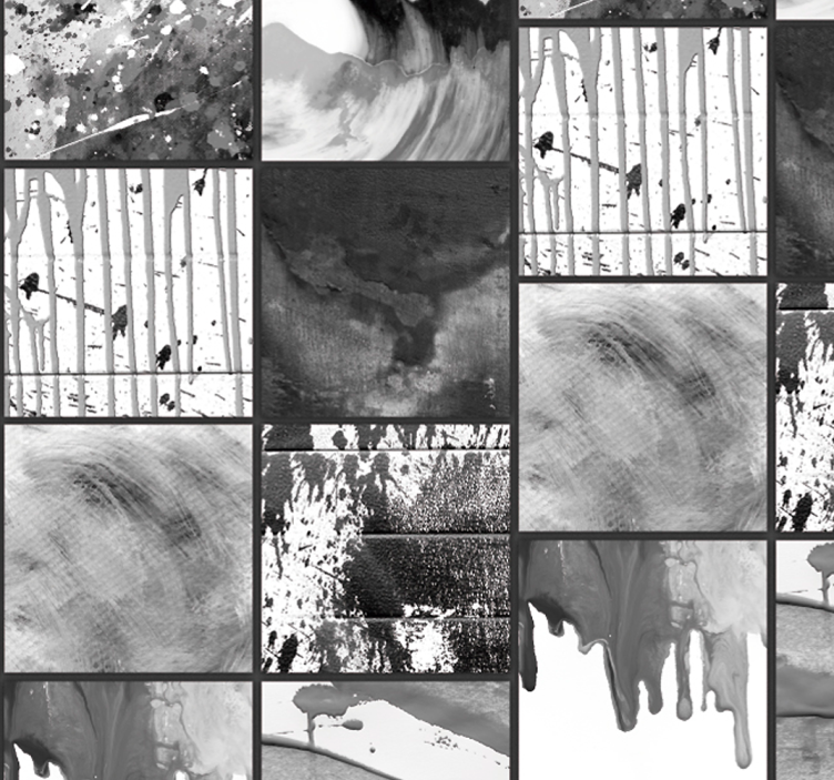 墙纸 抽象 单色流动性 - TenStickers