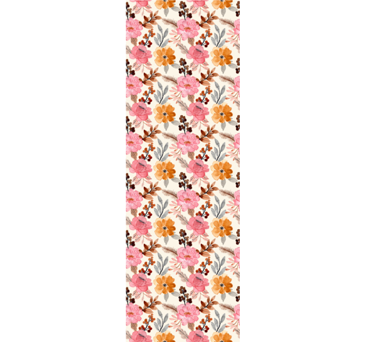 水彩花花卉壁纸 - TenStickers