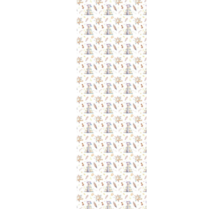 墙纸 定制墙纸 西方帐篷图案 - TenStickers