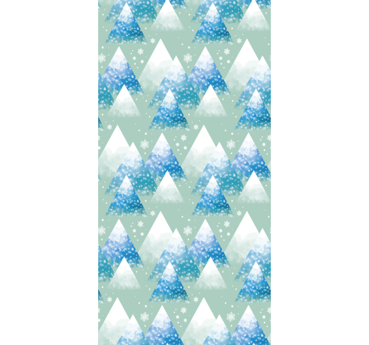 水彩山风景壁纸 - TenStickers