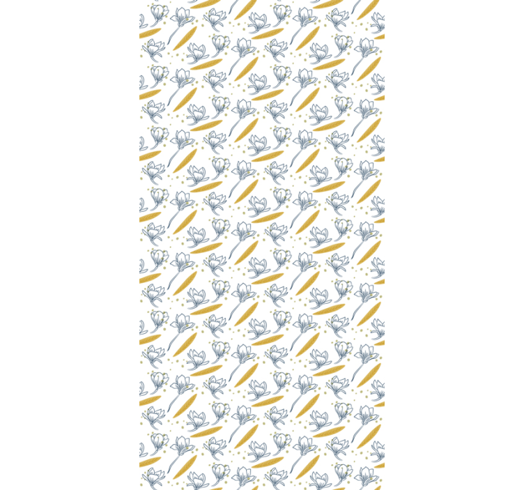 墙纸 树叶 花朵与树叶飞舞 - TenStickers