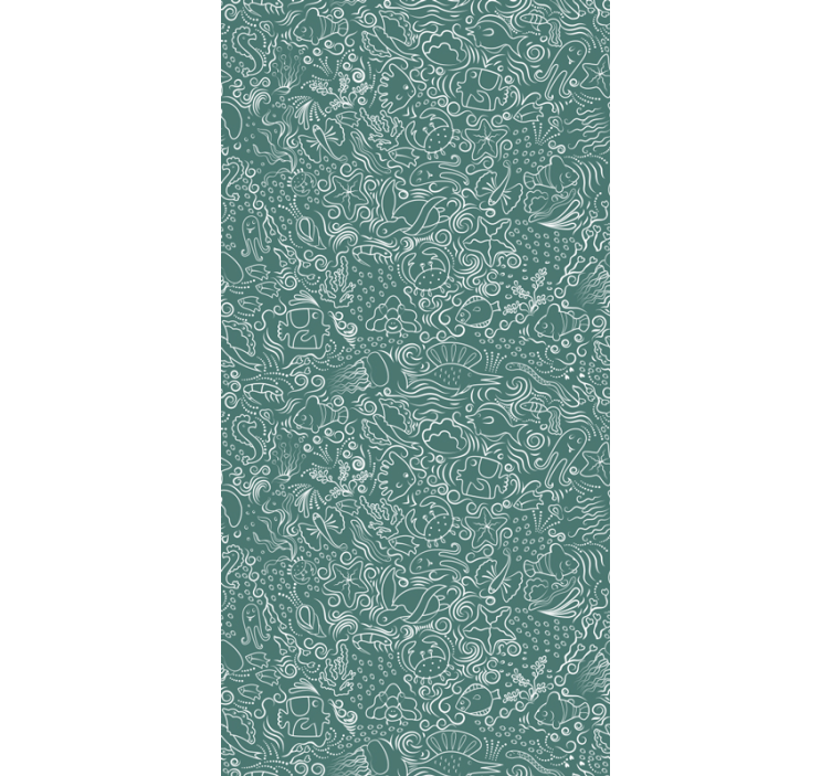 动物壁纸适合绿色海洋生物 - TenStickers