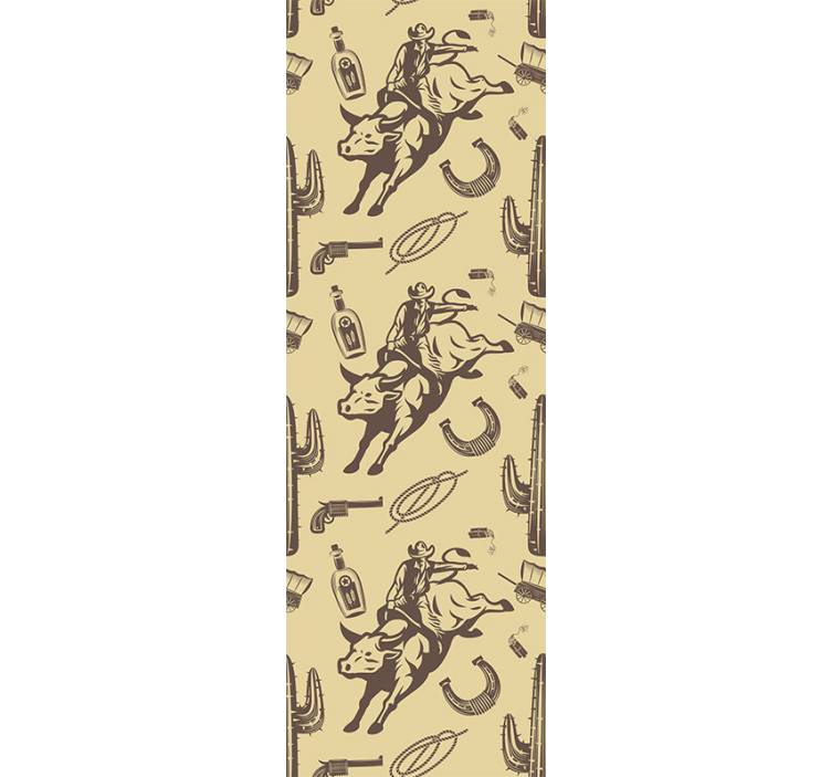 儿童墙纸融合西部主题元素 - TenStickers