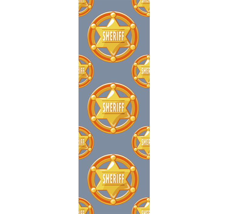 墙纸 定制墙纸 警长徽章图案 - TenStickers