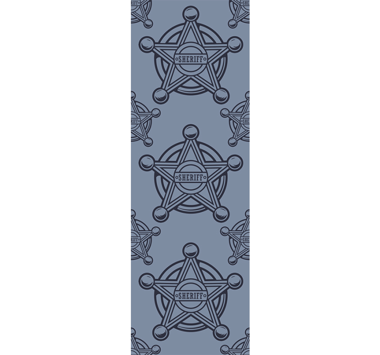 墙纸 定制墙纸 警长星星图案 - TenStickers