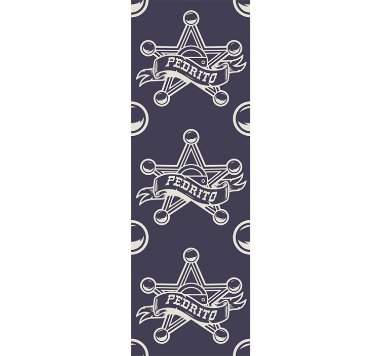 复古墙纸星星徽章设计 - TenStickers