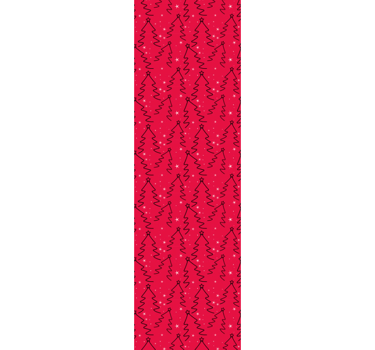 墙纸 圣诞 装饰性节日树木 - TenStickers