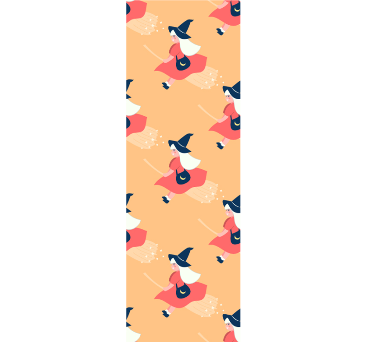 墙纸 万圣节 魔法女巫图案 - TenStickers