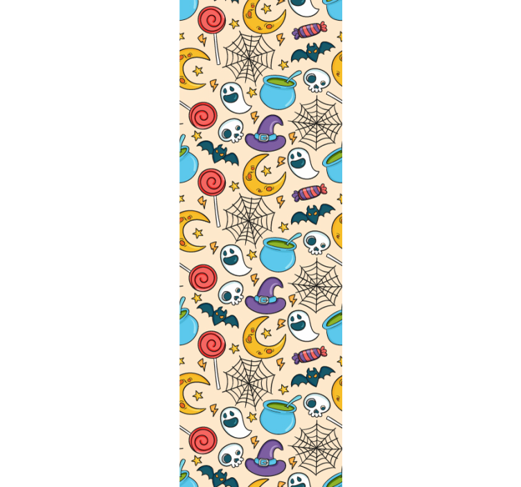墙纸 万圣节 恐怖多彩图案 - TenStickers