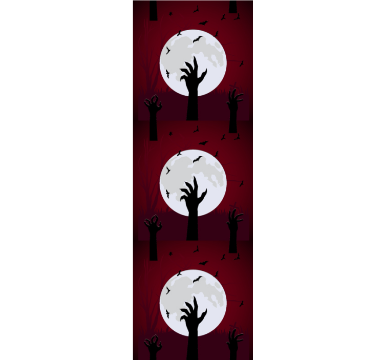 墙纸 万圣节 恐怖月光场景 - TenStickers
